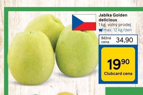 Jablka Golden delicious