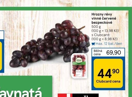 Hrozny révy vinné červené bezpeckové