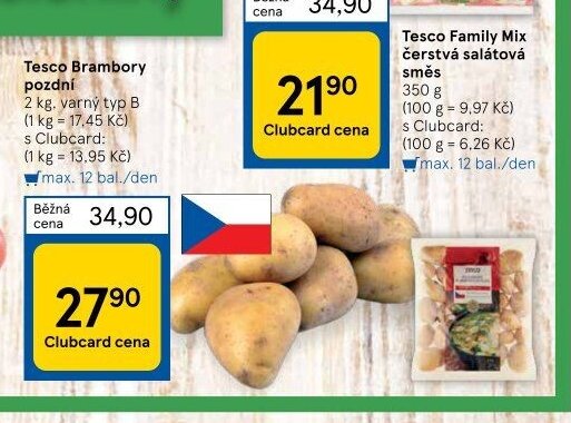Tesco Brambory pozdní