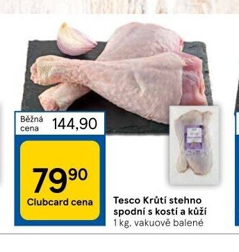 Tesco Krůtí stehno spodní s kostí a kůží