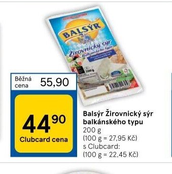 Balsýr Žirovnický sýr balkánského typu