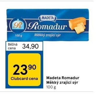 Madeta Romadur Měkký zrající sýr