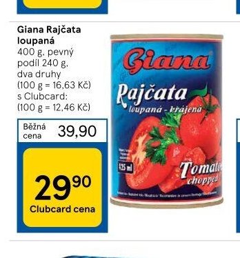 Giana Rajčata loupaná