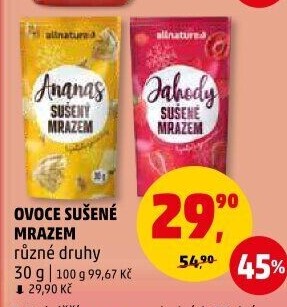 Ovoce sušené mrazem Allnature