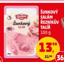 Salám šunkový Řezníkův talíř