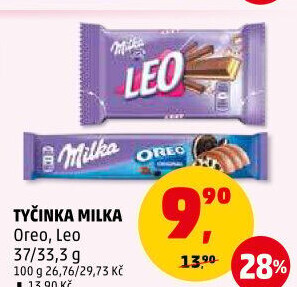 Tyčinka čokoládová Milka