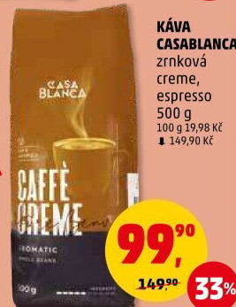Zrnková káva Caffé Creme Casablanca