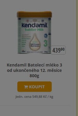 Kendamil Batolecí mléko 3