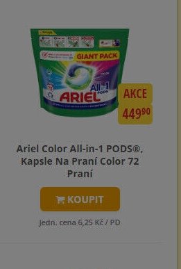 Ariel Color All-in-1 PODS®, Kapsle Na Praní Color