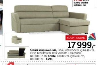 Sedací souprava Livia - ASKO akcniletaky.com