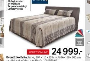Dvolůžko Evita - ASKO akcniletaky.com
