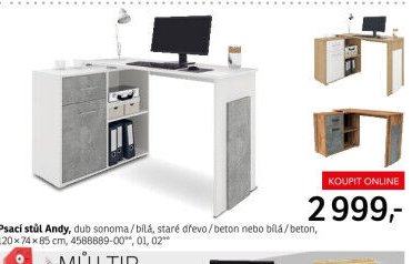 Psací stůl Andy - ASKO akcniletaky.com