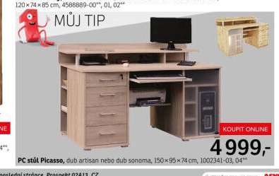 PC stůl Picasso - ASKO akcniletaky.com