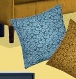 Polštáře Sandra (modrý) - ASKO akcniletaky.com
