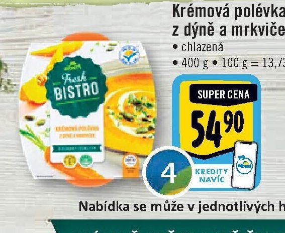 Krémová polévka z dýně a mrkviček