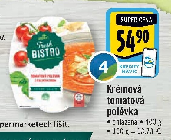 Krémová tomatová polévka