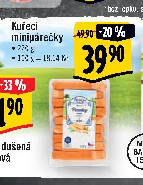 Kuřecí minipárečky