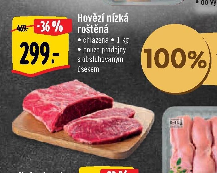 Hovězí nízká roštěná
