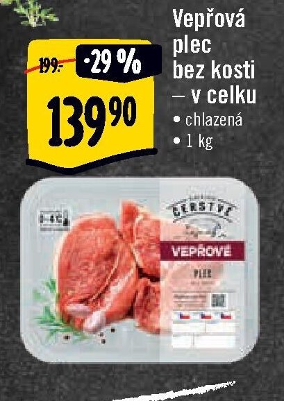 Vepřová plec bez kosti