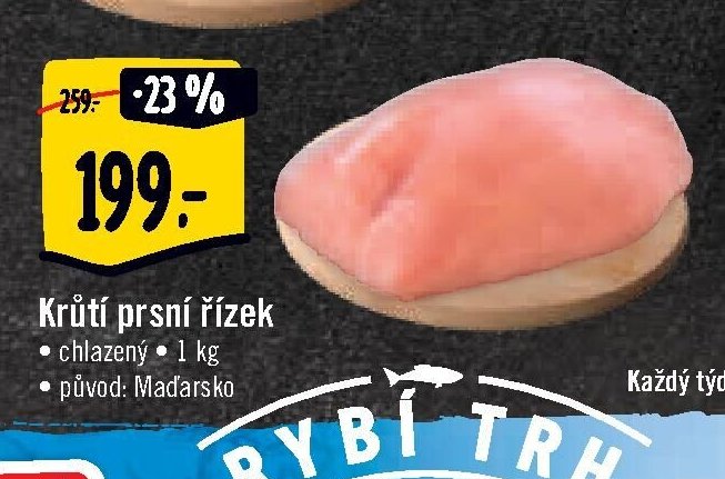 Krůtí prsní řízek