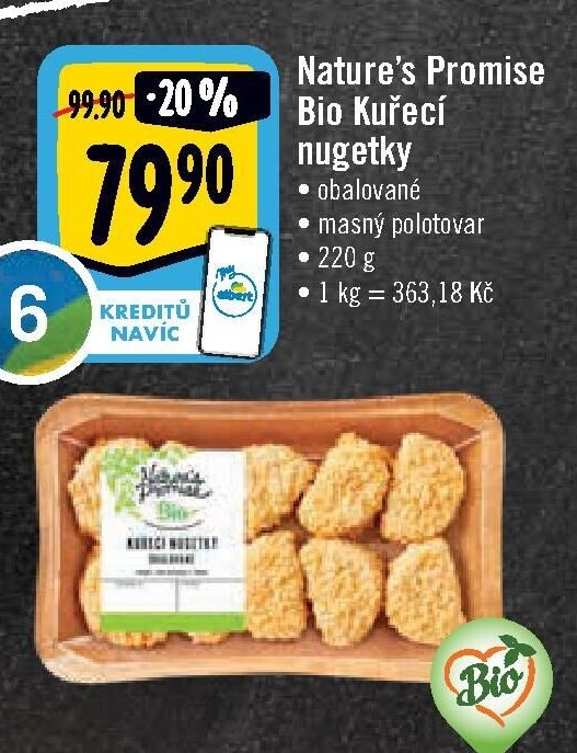 Nature’s Promise Bio Kuřecí nugetky