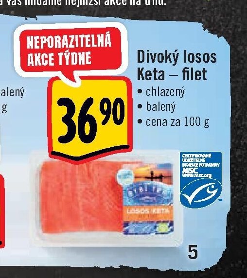 Divoký losos Keta - filet