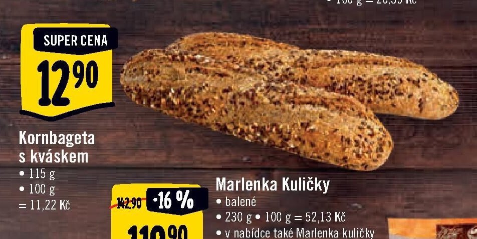 Kornbageta s kváskem