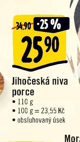 Jihočeská niva porce