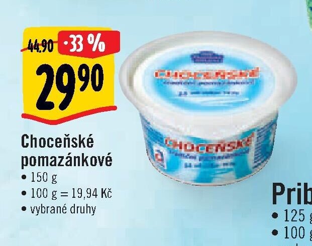 Choceňské pomazánkové