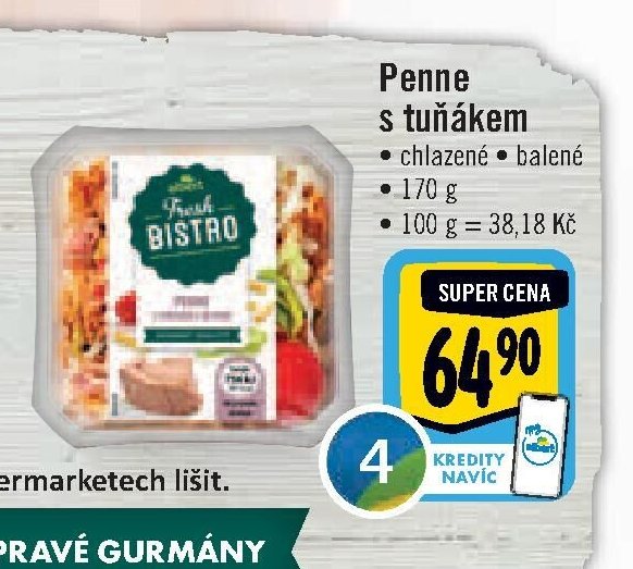 Penne s tuňákem