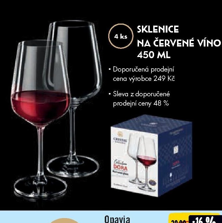 Sklenice na červené víno 450 ml