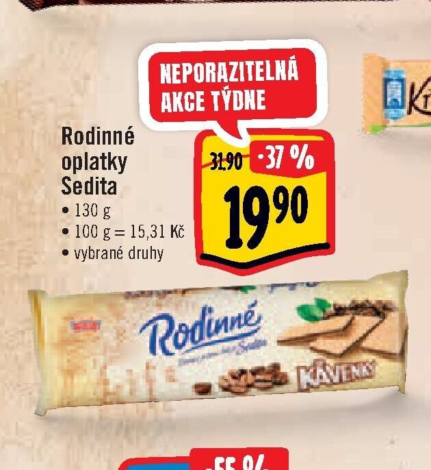 Rodinné oplatky Sedita