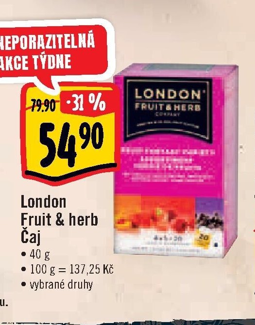 London Fruit & herb Čaj