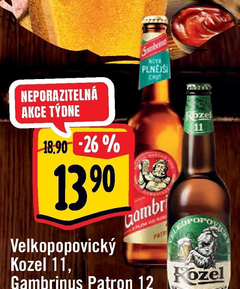 Velkopopovický Kozel 11, Gambrinus Patron 12