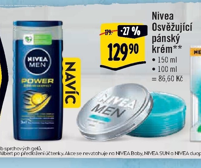 Nivea Osvěžující pánský krém