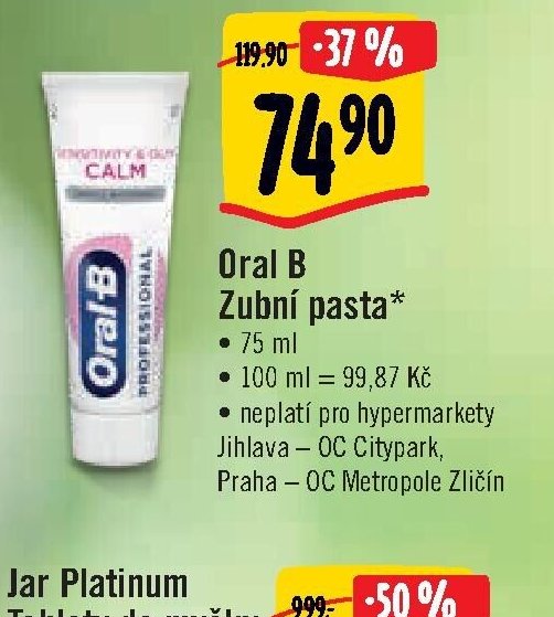 Oral B Zubní pasta