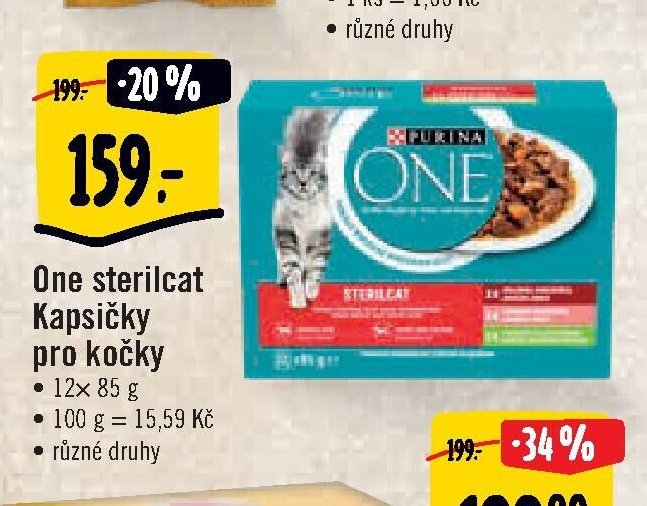 One sterilcat Kapsičky pro kočky