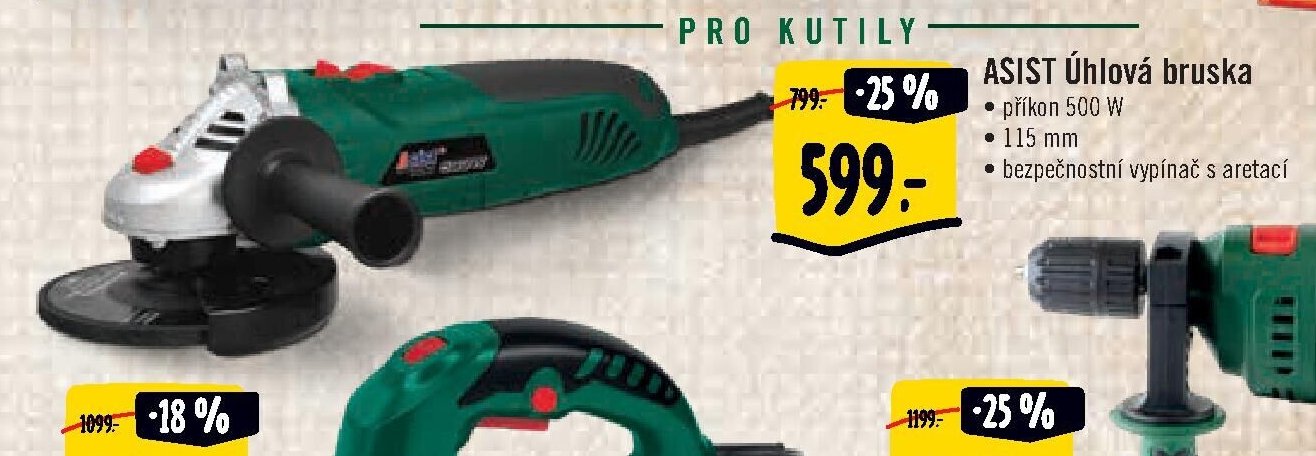 ASIST Úhlová bruska