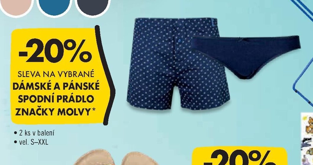 Dámské a pánské spodní prádlo značky Molvy