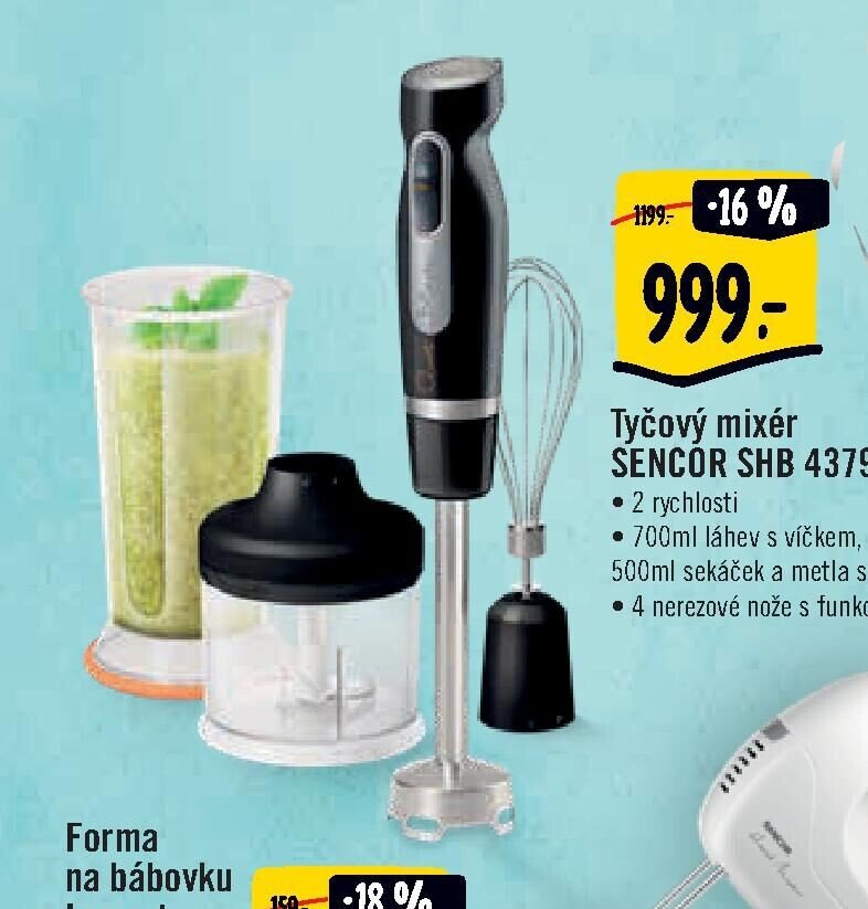 Tyčový mixér SENCOR SHB 4379K