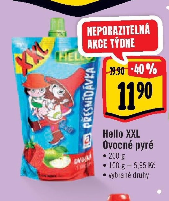 Hello XXL Ovocné pyré