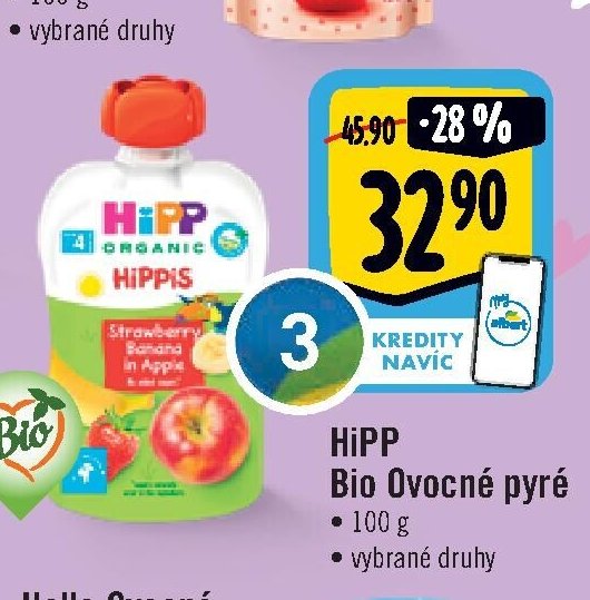 HiPP Bio Ovocné pyré