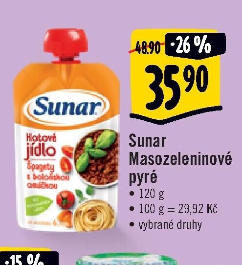 Sunar Masozeleninové pyré