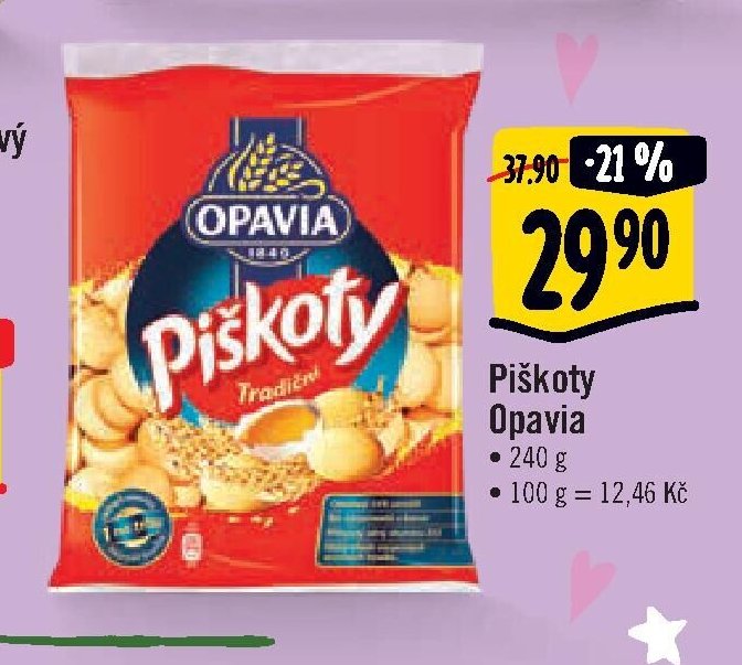 Piškoty Opavia