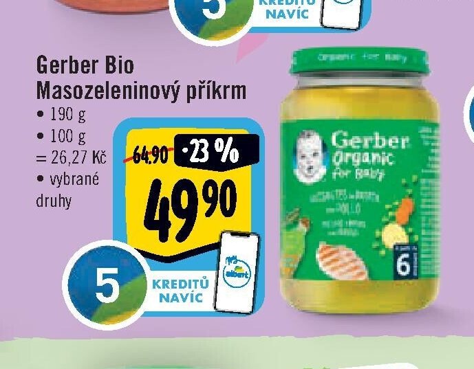 Gerber Bio Masozeleninový příkrm