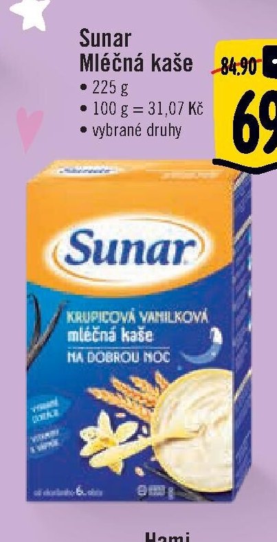 Sunar Mléčná kaše