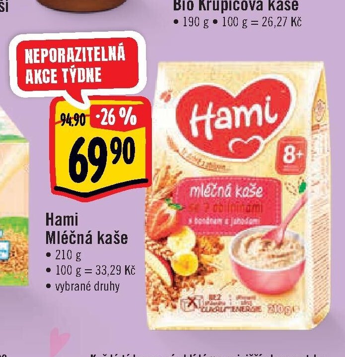 Hami mléčná kaše