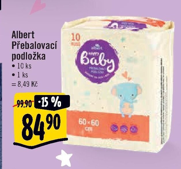 Albert Přebalovací podložka