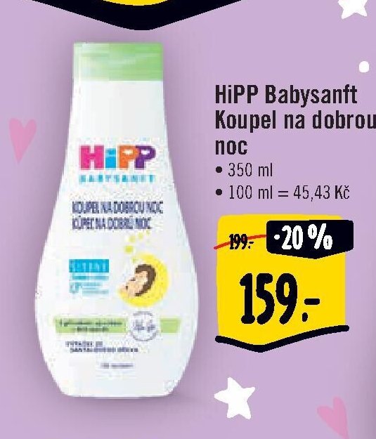 HiPP Babysanft Koupel na dobrou noc