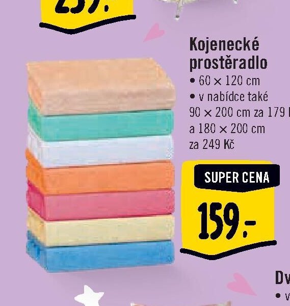 Kojenecké prostěradlo